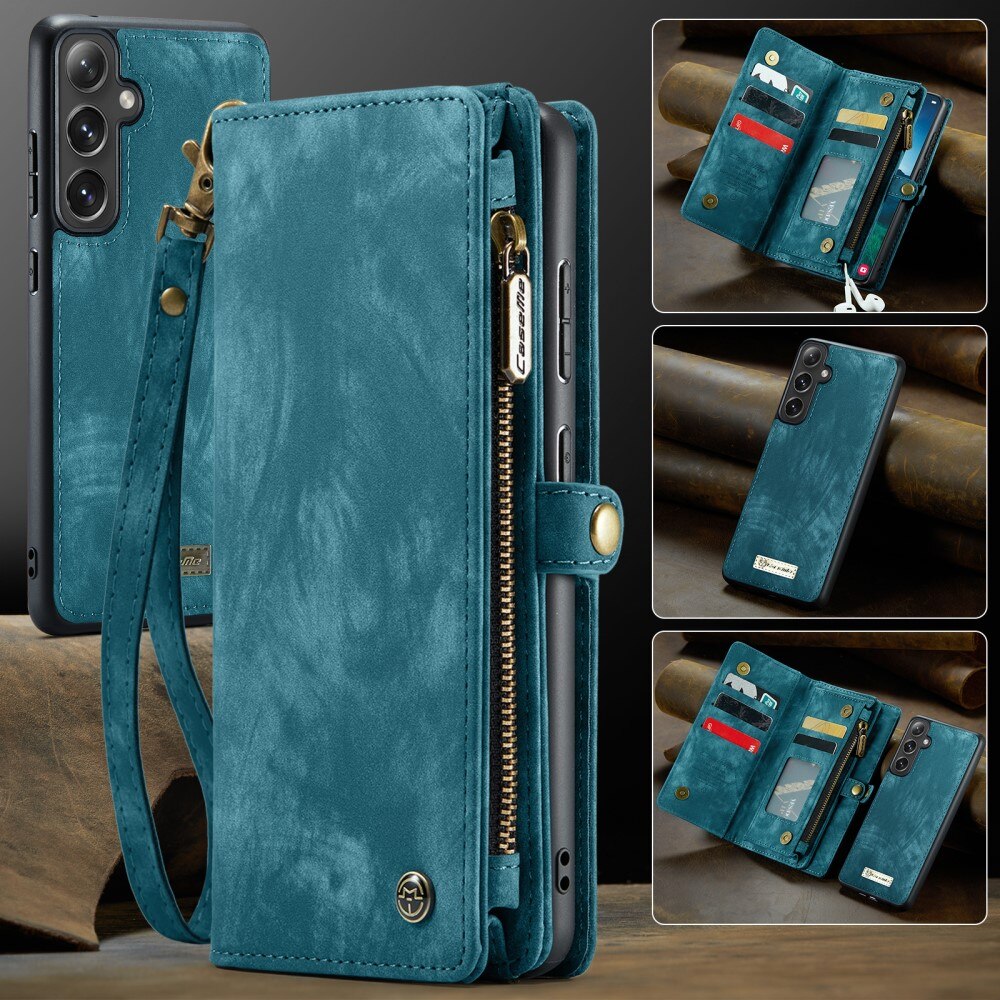 Étui portefeuille multi-cartes Samsung Galaxy S24 FE, Bleu