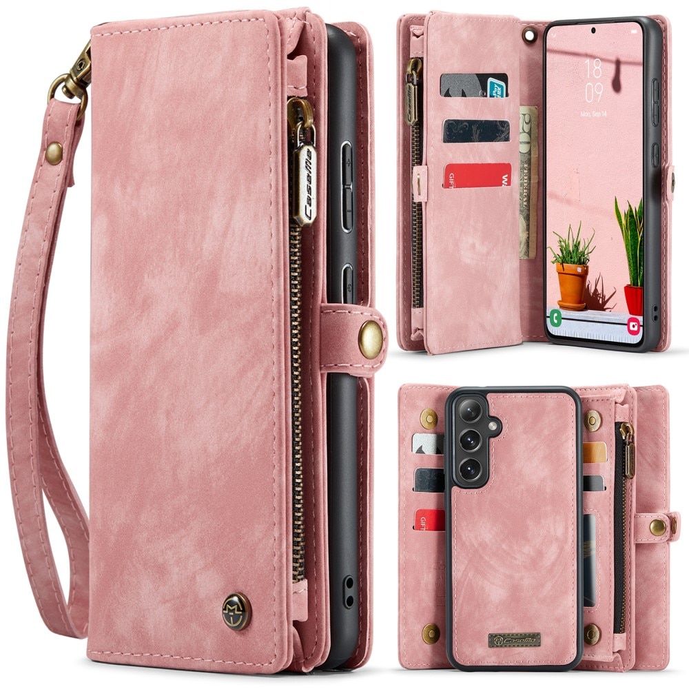Étui portefeuille multi-cartes Samsung Galaxy S24 FE, Rose
