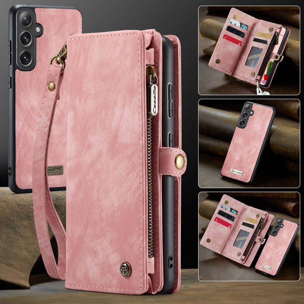 Étui portefeuille multi-cartes Samsung Galaxy S24 FE, Rose
