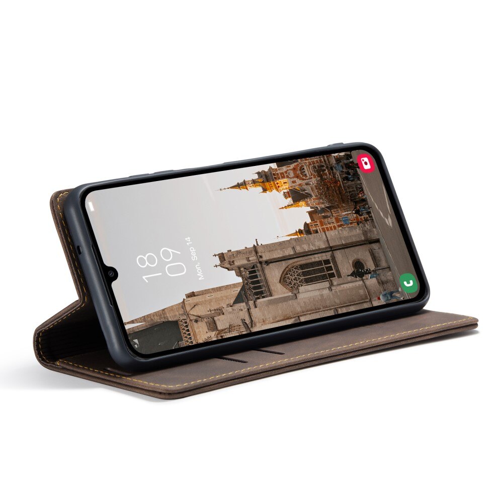 Étui portefeuille mince Samsung Galaxy A16, Marron