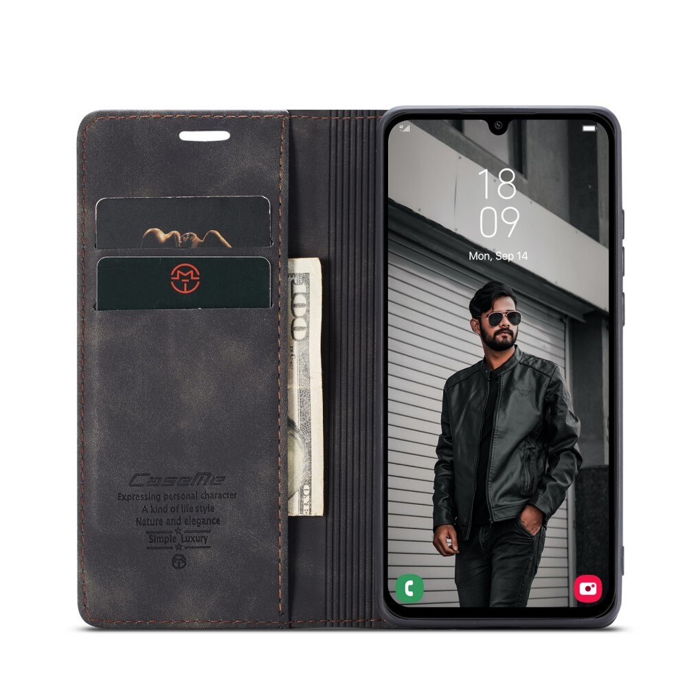 Étui portefeuille mince Samsung Galaxy A16, Noir