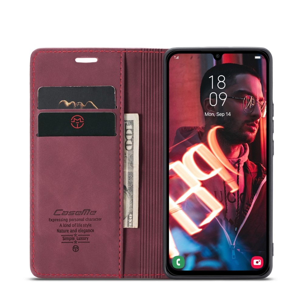 Étui portefeuille mince Samsung Galaxy A16, Rouge