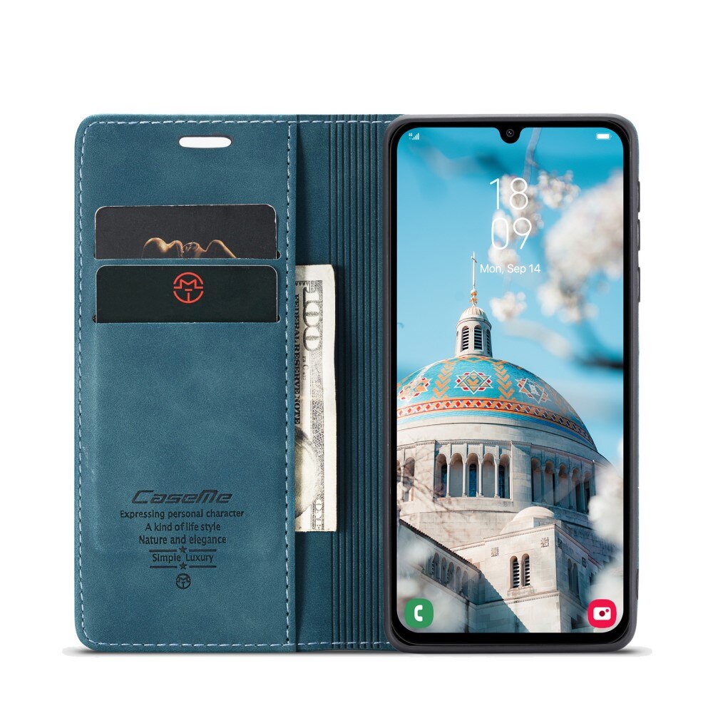 Étui portefeuille mince Samsung Galaxy A16, Bleu