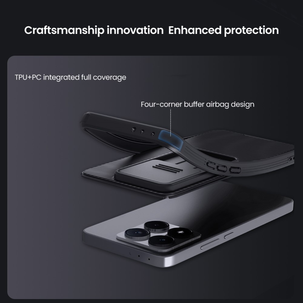 Coque CamShield Xiaomi 14T, Noir