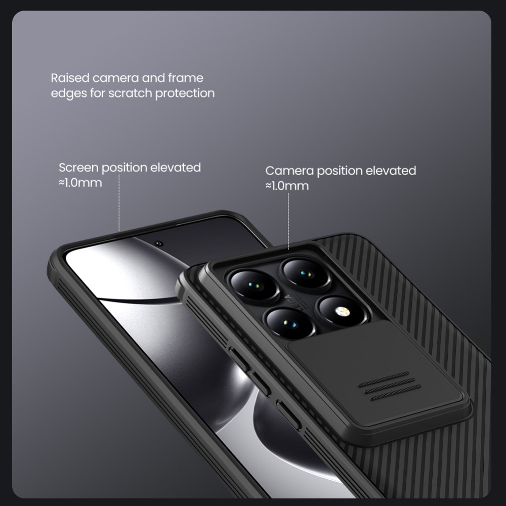 Coque CamShield Xiaomi 14T Pro, Noir