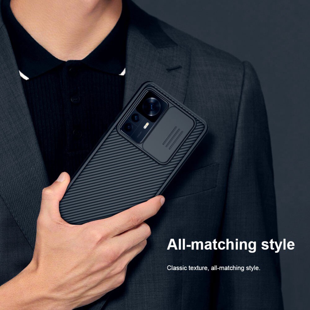 Coque CamShield Xiaomi 12T, Noir