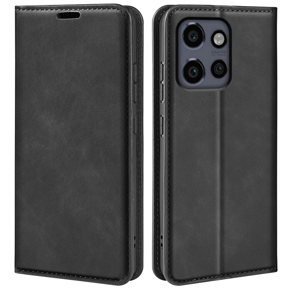 Coque portefeuille mince Motorola ThinkPhone 25, Noir