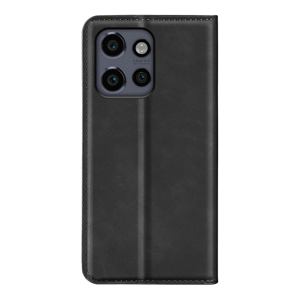 Coque portefeuille mince Motorola Edge 50 Neo, Noir