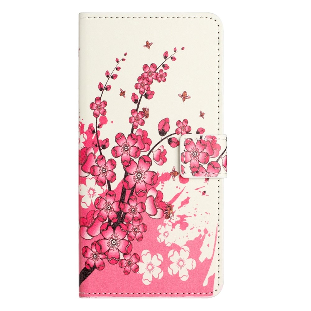 Étui portefeuille Samsung Galaxy A36, Fleurs de cerisier
