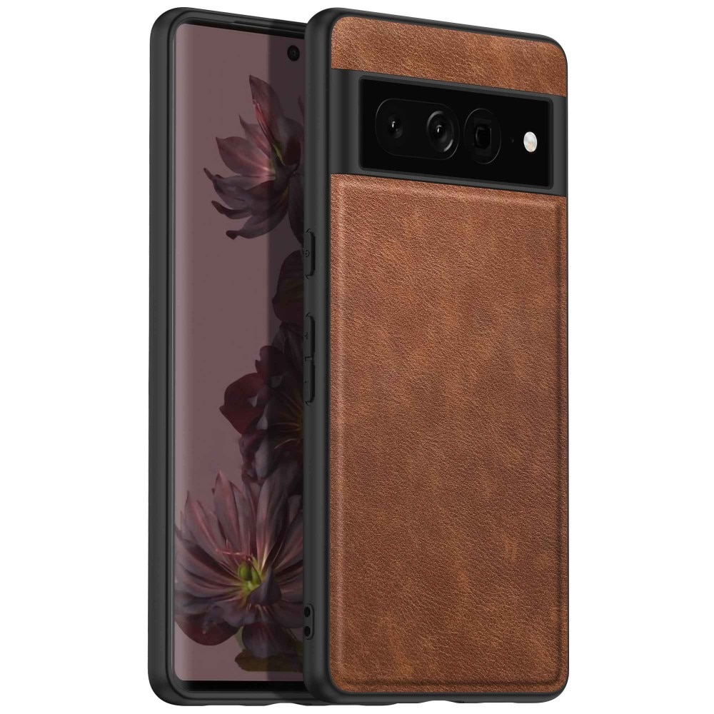 Coque en Cuir Google Pixel 7 Pro Marron