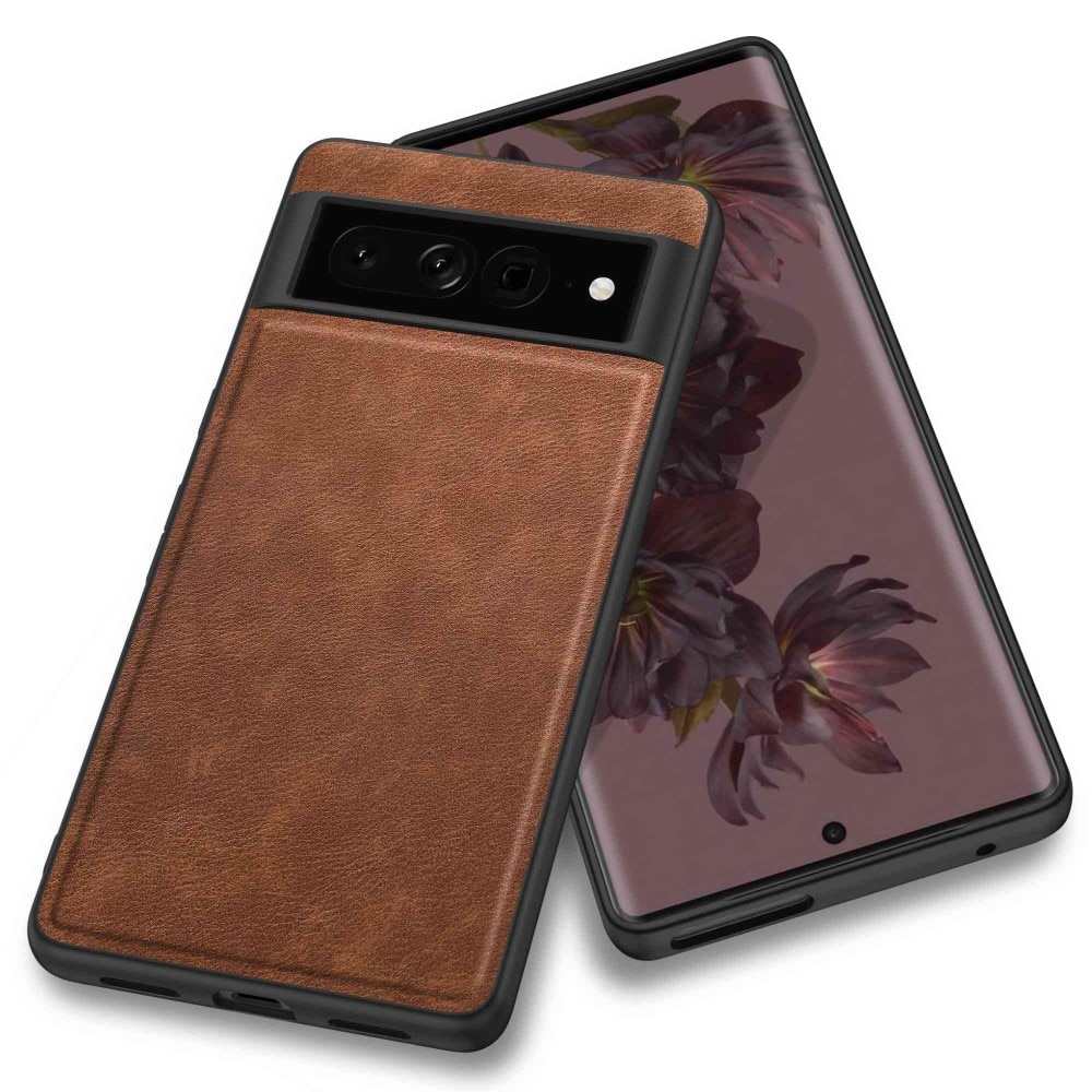 Coque en Cuir Google Pixel 7 Pro Marron