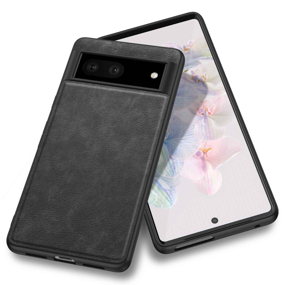 Coque en Cuir Google Pixel 7 Noir