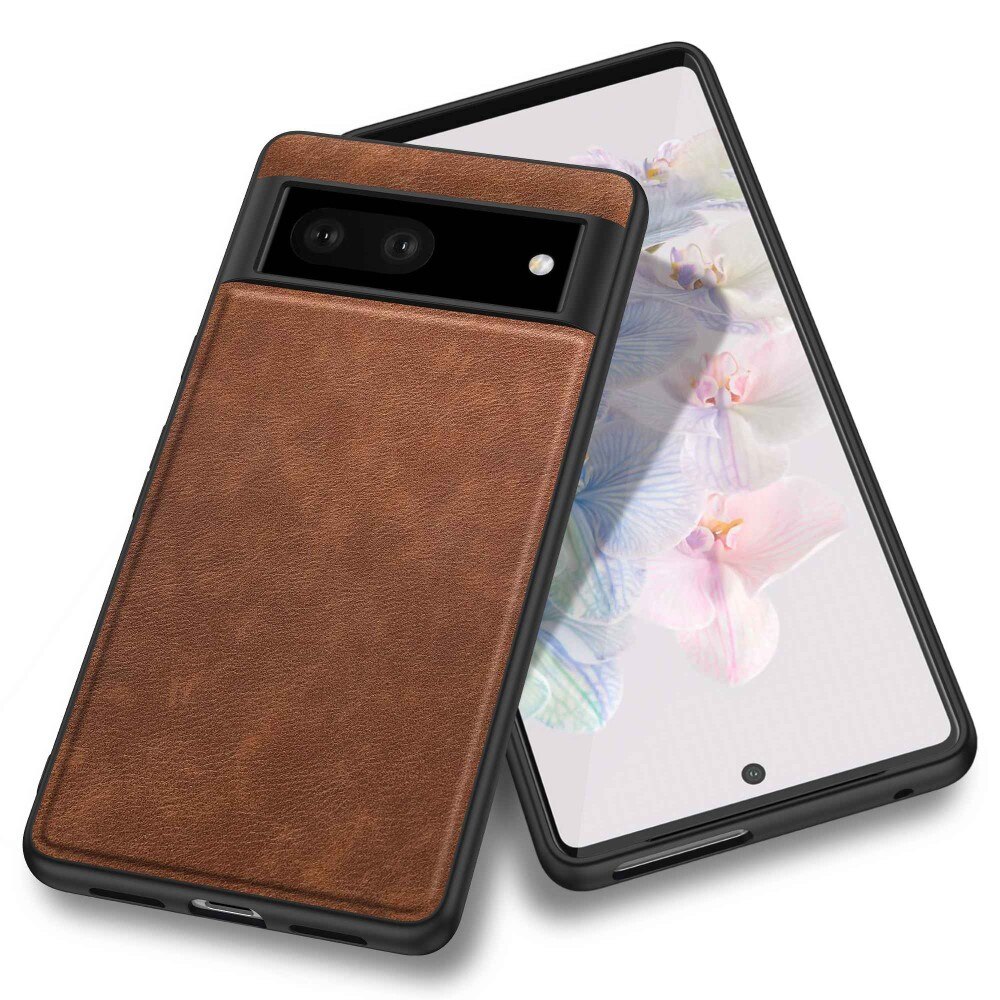 Coque en Cuir Google Pixel 7 Marron