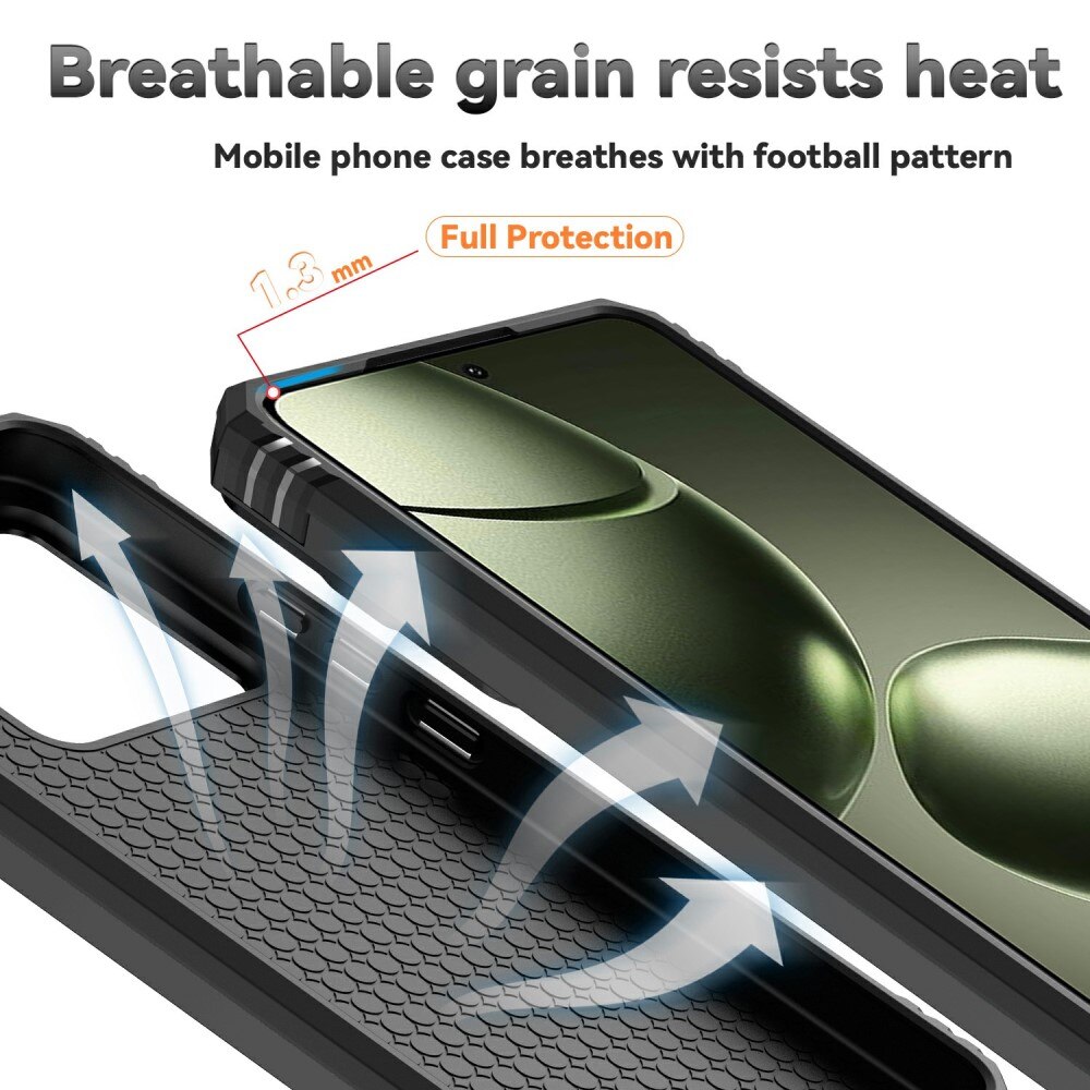 Coque Hybride Ring avec Protège Caméra Xiaomi 14T, Noir