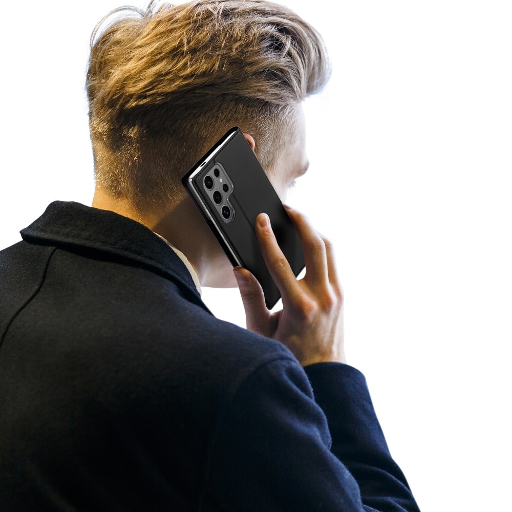 Étui portefeuille Skin Pro Series Samsung Galaxy S25 Ultra, Noir