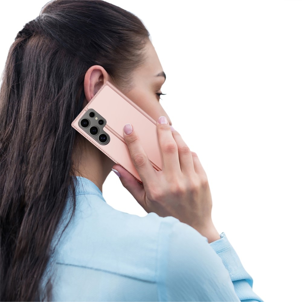 Étui portefeuille Skin Pro Series Samsung Galaxy S25 Ultra, Or rose