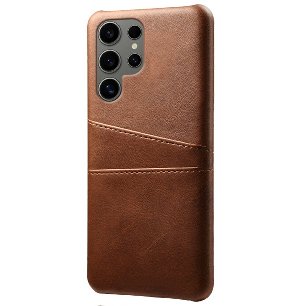 Coque Card Slots Samsung Galaxy S25 Ultra, Marron