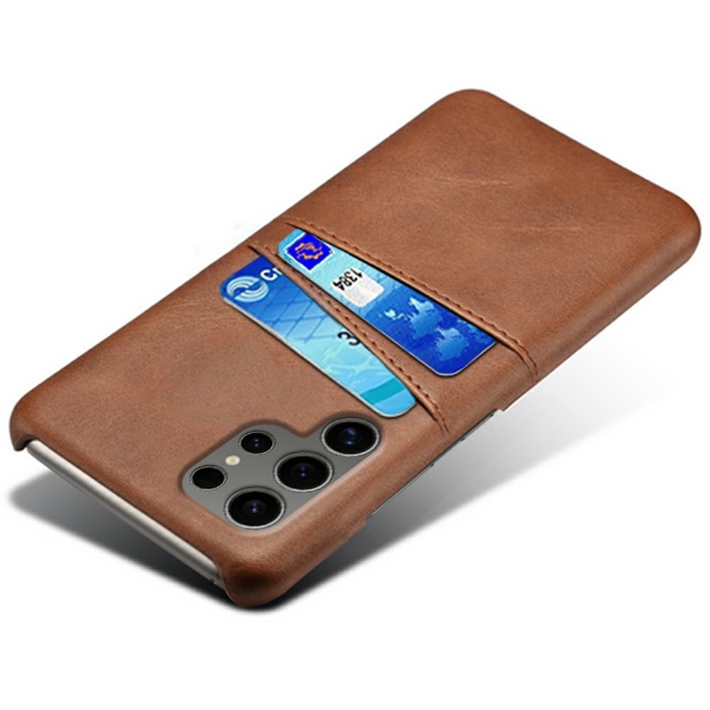Coque Card Slots Samsung Galaxy S25 Ultra, Marron