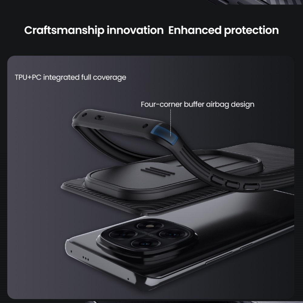 Coque CamShield Xiaomi Redmi Note 14 Pro, Noir