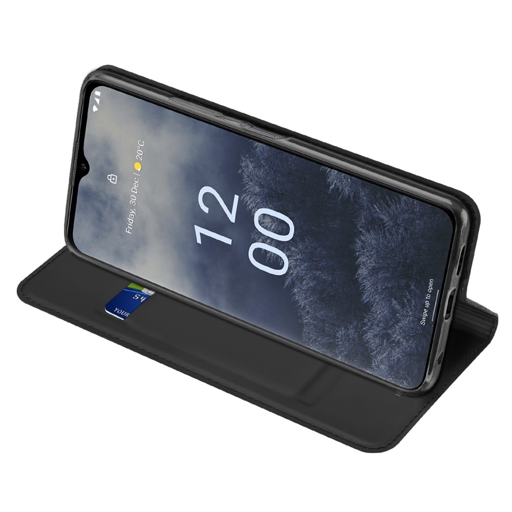 Étui portefeuille Skin Pro Series  Nokia G60, Noir