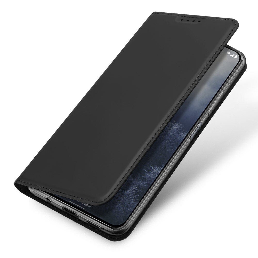 Étui portefeuille Skin Pro Series  Nokia G60, Noir