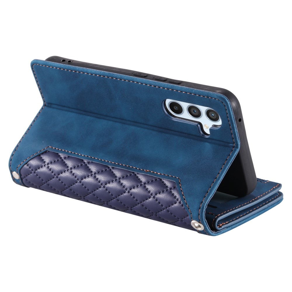 Étui portefeuille matelassée pour Samsung Galaxy A56, Bleu