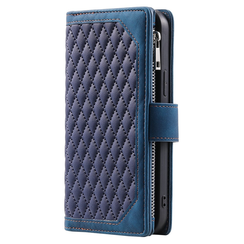 Étui portefeuille matelassée pour Samsung Galaxy A56, Bleu