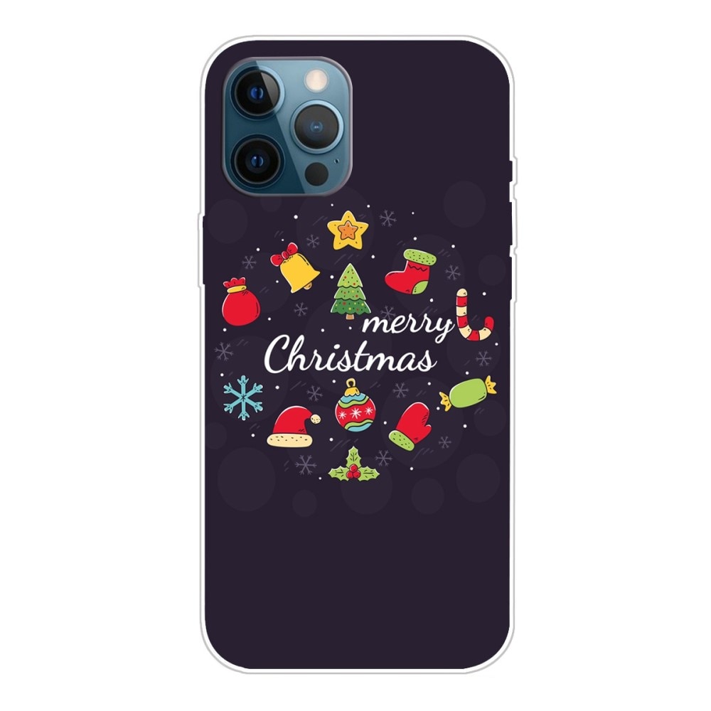 Coque TPU avec Motif de Noël iPhone 14 Pro - Merry Christmas