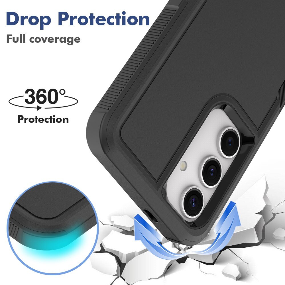Coque hybride Off-road Samsung Galaxy S25, noir