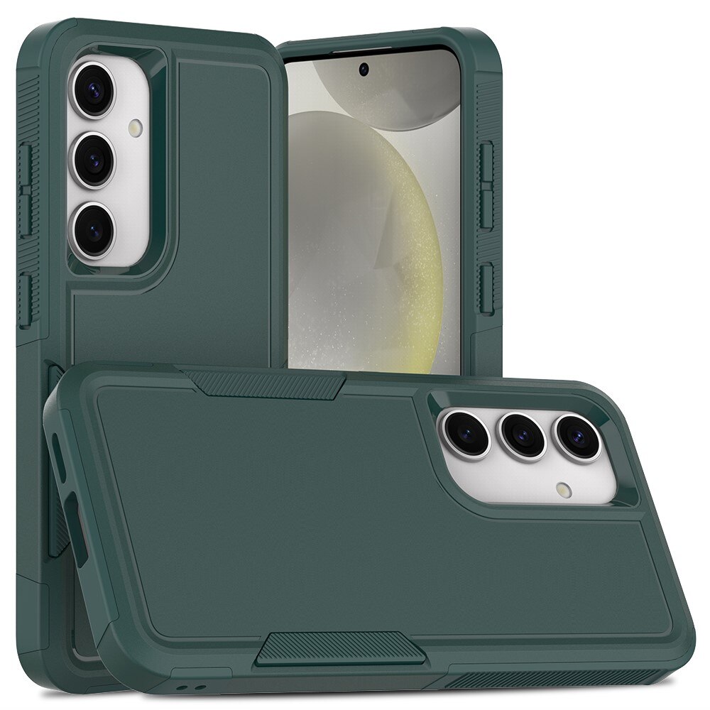 Coque hybride Off-road Samsung Galaxy S25, vert