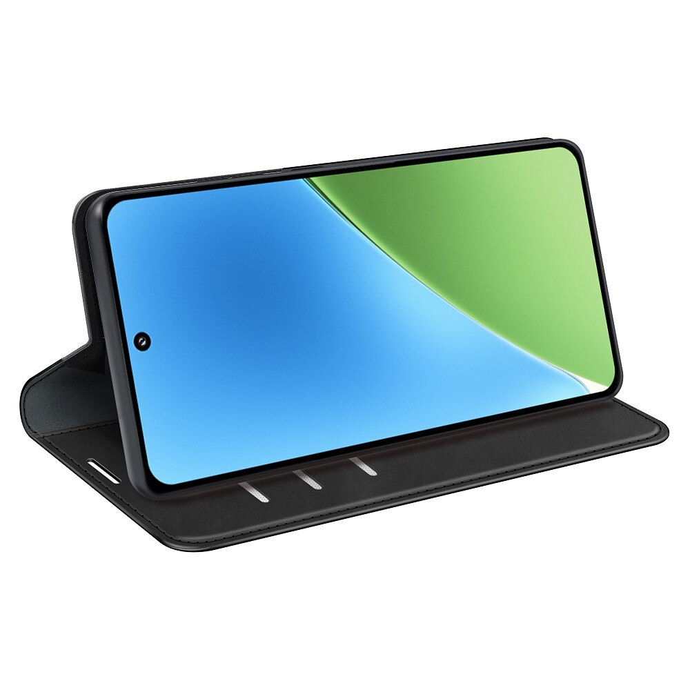 Coque portefeuille mince Xiaomi 15, Noir