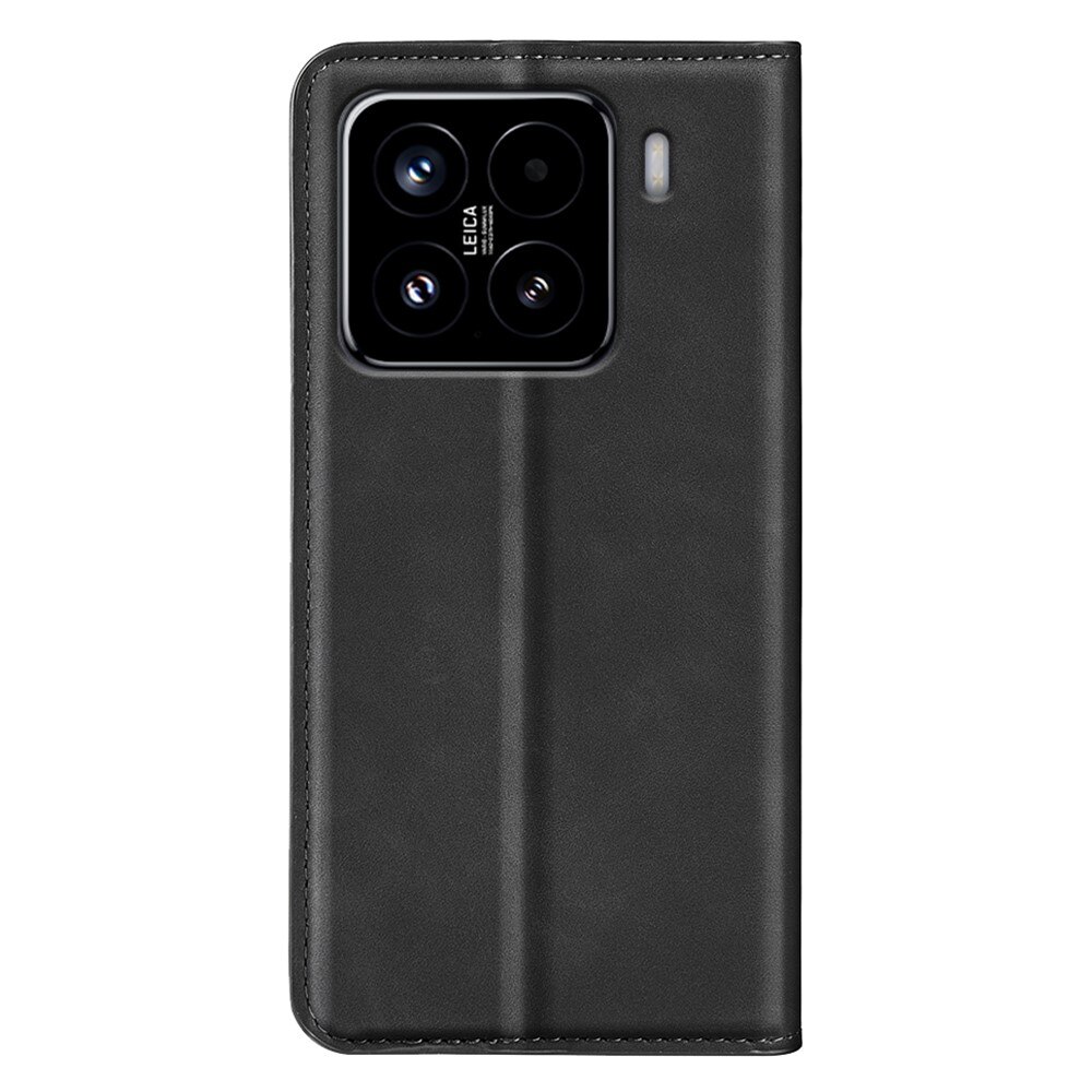 Coque portefeuille mince Xiaomi 15, Noir