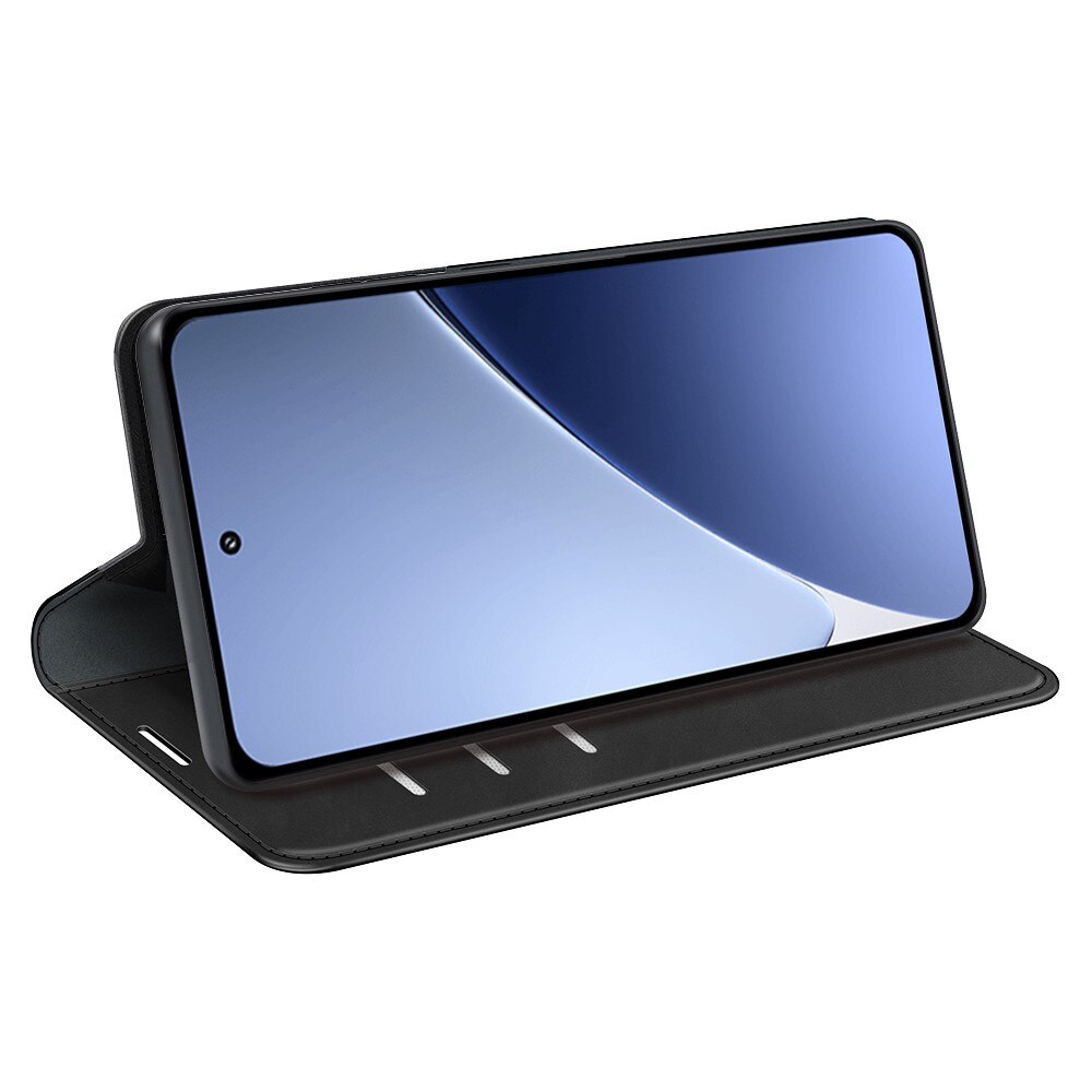 Coque portefeuille mince Xiaomi 15 Pro, Noir