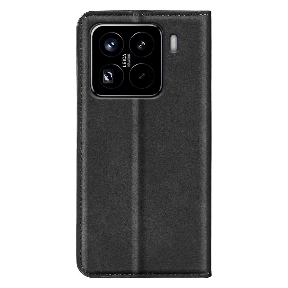 Coque portefeuille mince Xiaomi 15 Pro, Noir