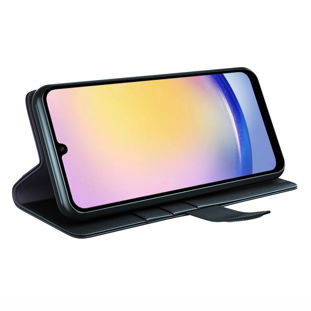 Étui en cuir veritable Samsung Galaxy A26, Noir
