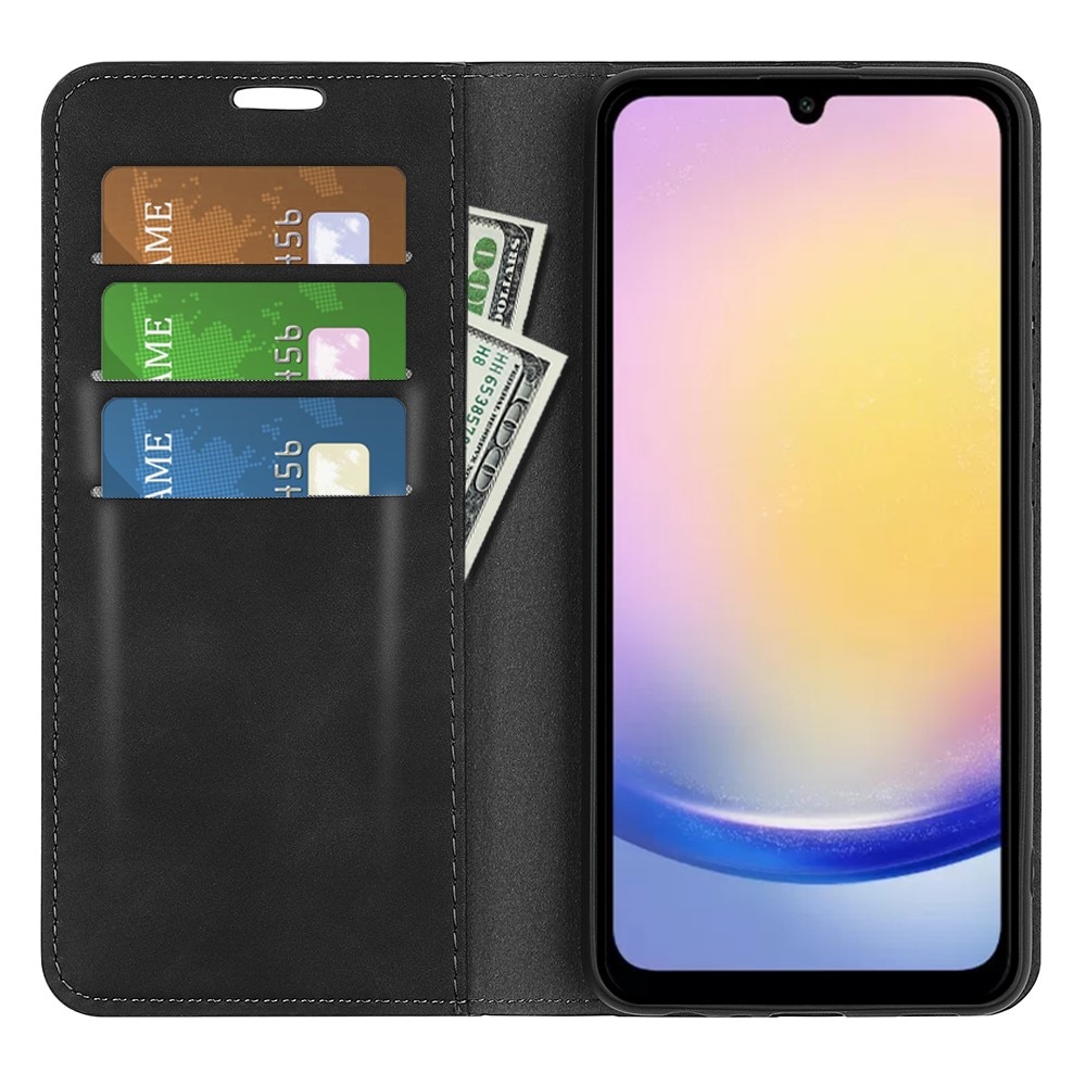 Coque portefeuille mince Samsung Galaxy A26, Noir