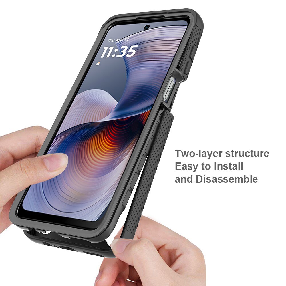 Coque Full Protection Motorola Moto G55, Noir