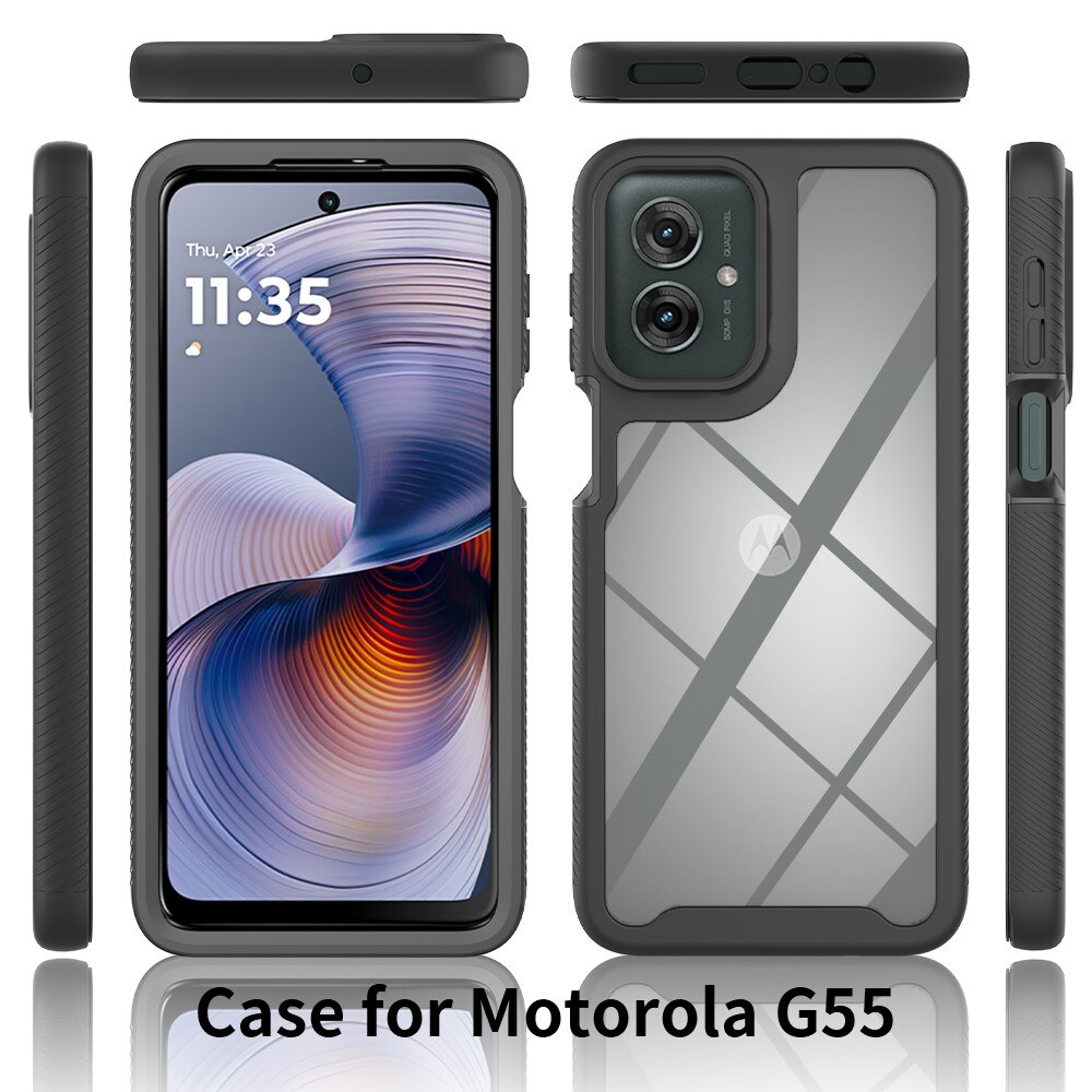 Coque Full Protection Motorola Moto G55, Noir