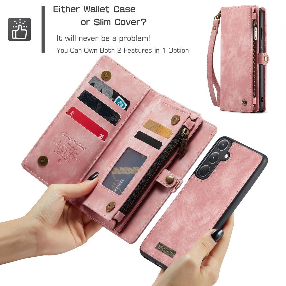 Étui portefeuille multi-cartes Samsung Galaxy A36, Rose