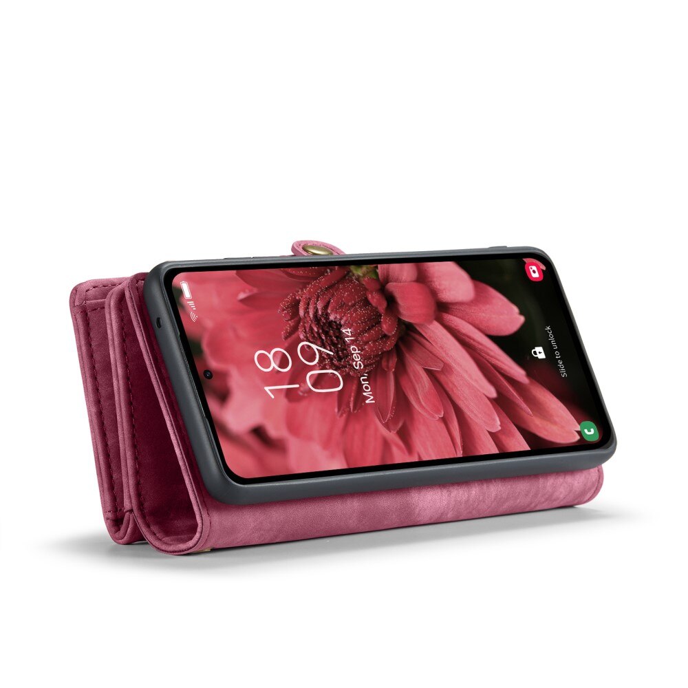 Étui portefeuille multi-cartes Samsung Galaxy A36, Rouge