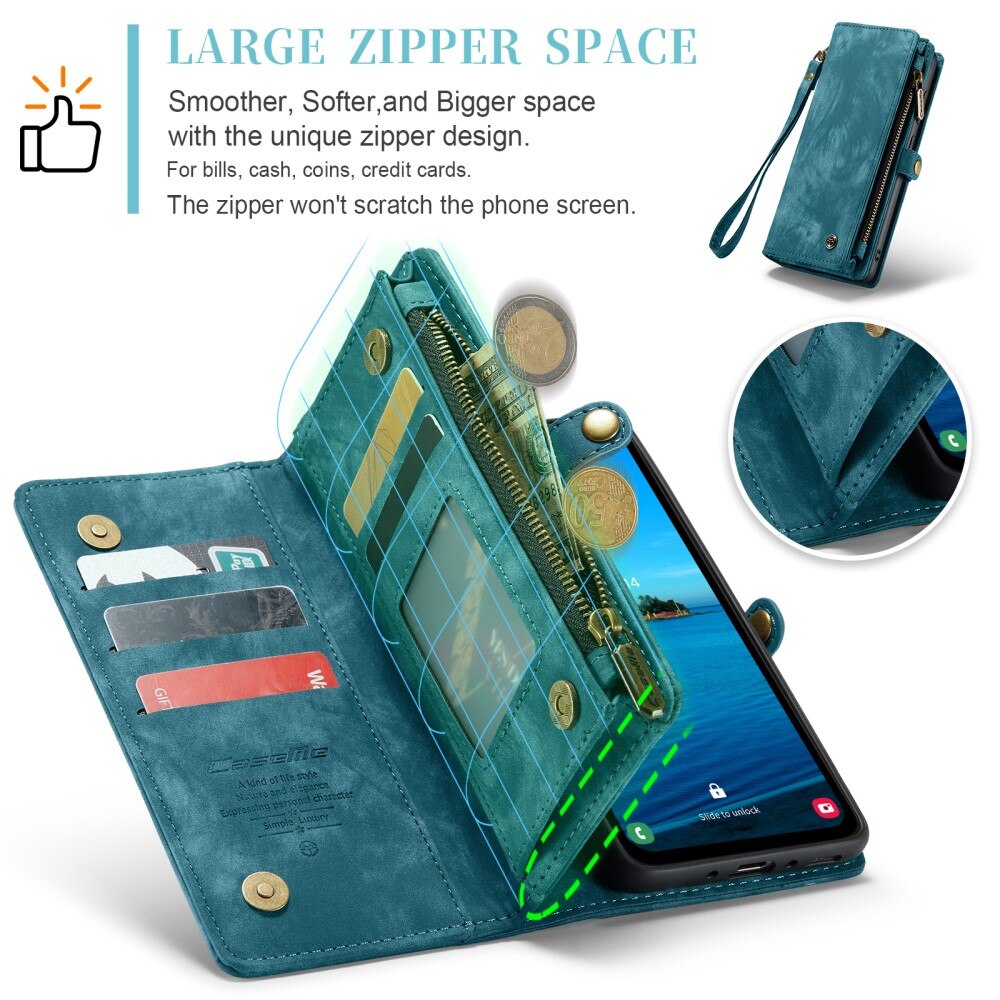 Étui portefeuille multi-cartes Samsung Galaxy A36, Bleu