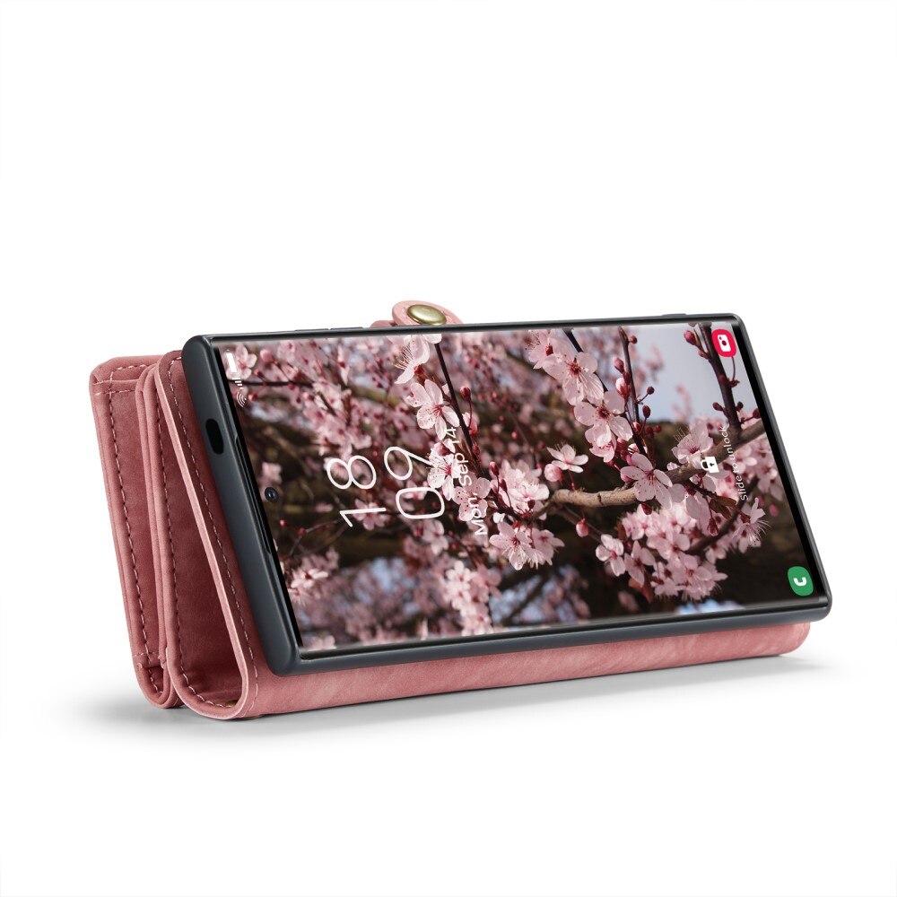 Étui portefeuille multi-cartes Samsung Galaxy S25 Ultra, Rose