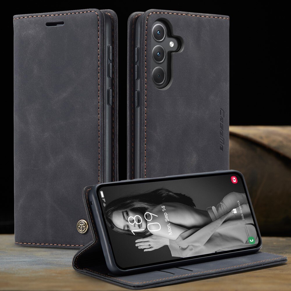 Étui portefeuille mince Samsung Galaxy A36, Noir