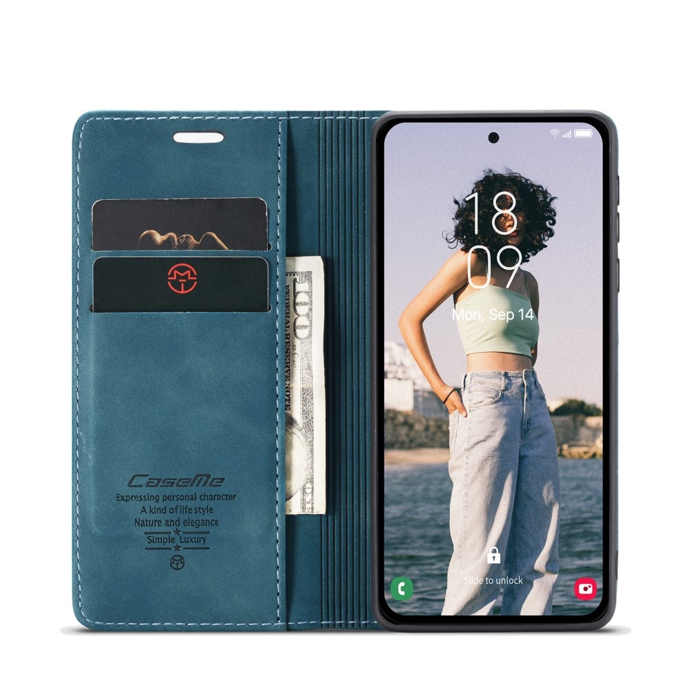 Étui portefeuille mince Samsung Galaxy A56, Bleu