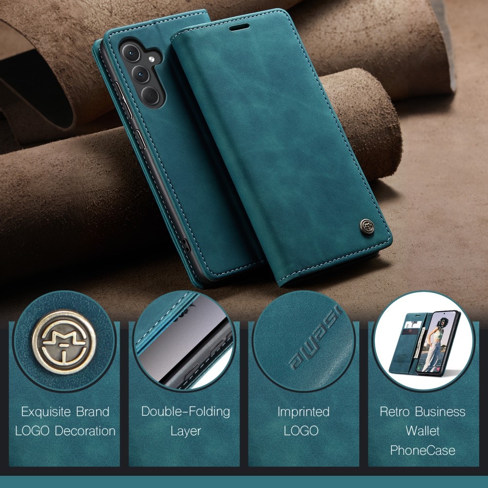 Étui portefeuille mince Samsung Galaxy A56, Bleu