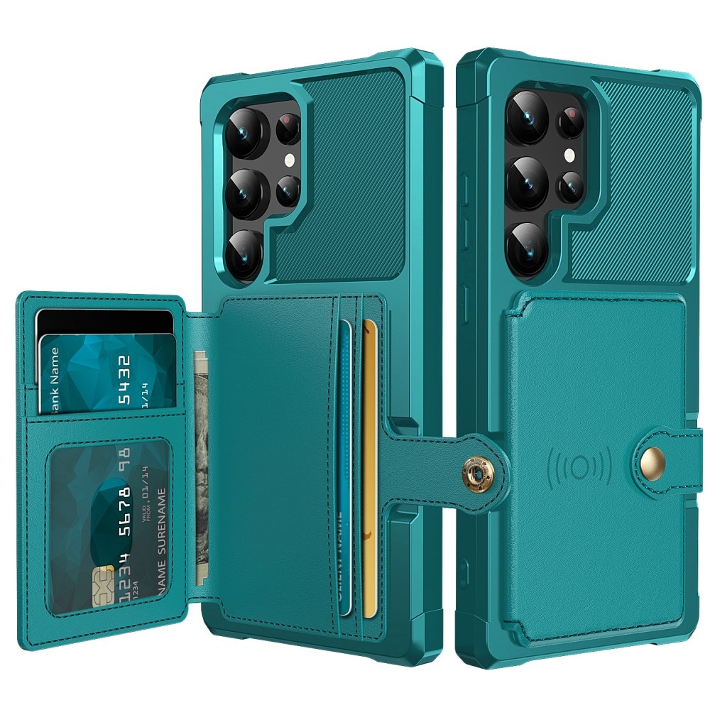 Coque porte-cartes Tough Multi-slot Samsung Galaxy S25 Ultra, Vert
