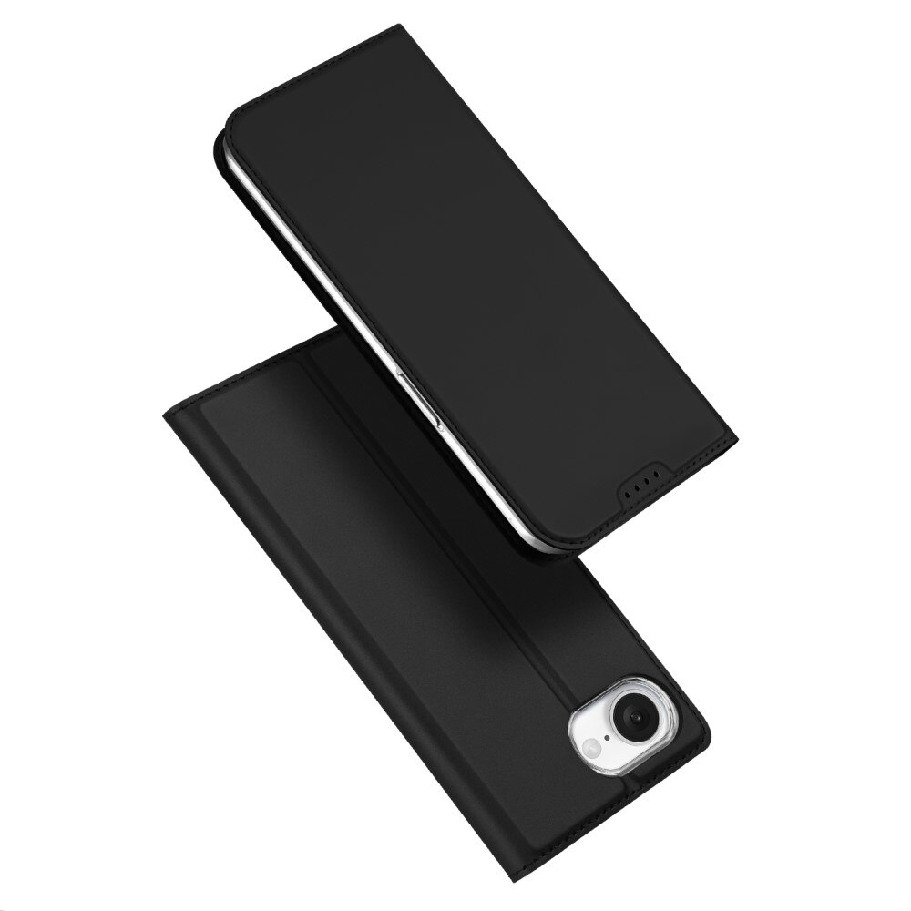 Étui portefeuille Skin Pro Series iPhone 16e, Noir
