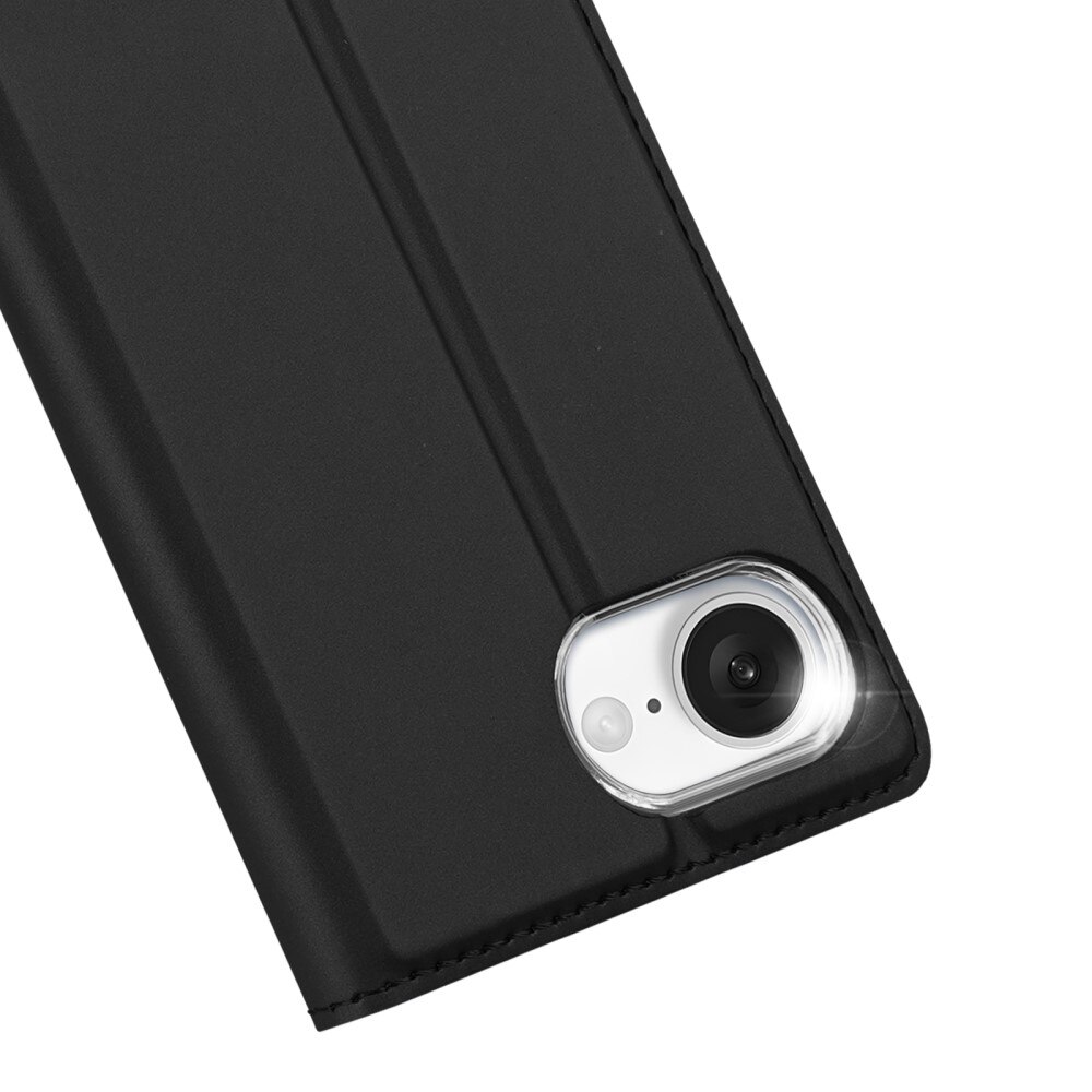 Étui portefeuille Skin Pro Series iPhone 16e, Noir