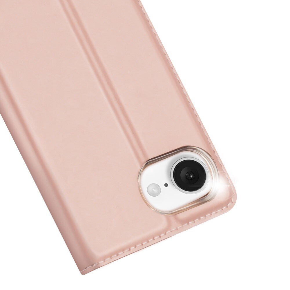 Étui portefeuille Skin Pro Series iPhone 16e, Or rose
