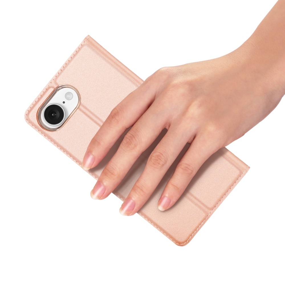 Étui portefeuille Skin Pro Series iPhone 16e, Or rose